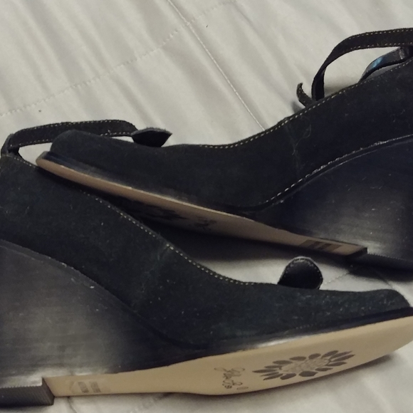 Yellow Box Mamba Suede Wedges - Picture 7 of 7